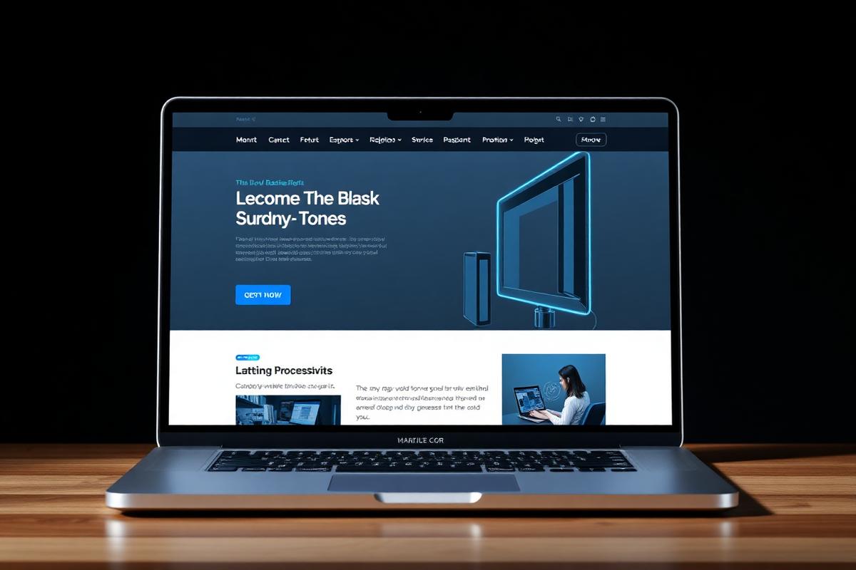 Modern small business website